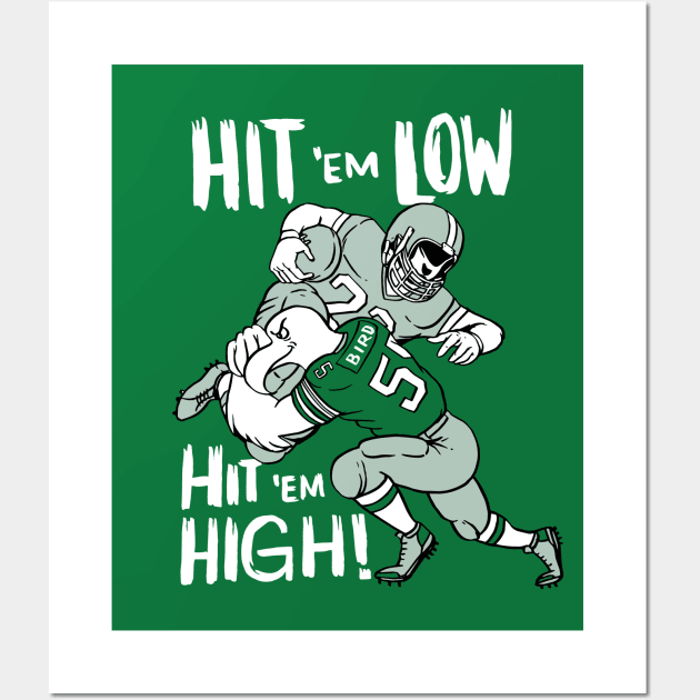 Hit 'Em Low, Hit 'Em High Wall Art by Thomcat23